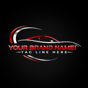 Logotipo de automóvil, logotipo de vehículo, diseño de logotipo personalizado, logotipo prediseñado, diseño de logotipo