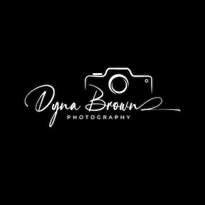 May include: A white logo with the text "Dyna Brown Photography" and a stylized camera icon.