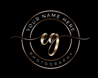 Circle Logo Design,Watermark Logo, Premade Logo Design, Business Logo,Text Logo