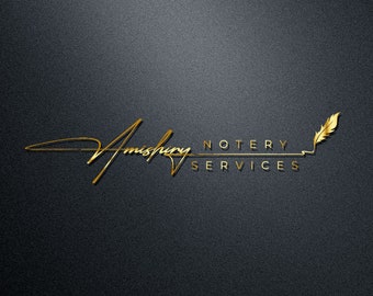 Custom Signature Logo Design, Elegant Business Branding (Digital)