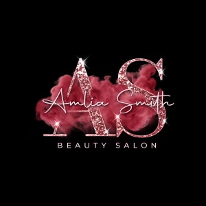 Lashes Logo, Watercolor Logo, Smoke Logo, Boutique Logo, Jewelry Logo, Sparkle Logo, Spa Salon Logo