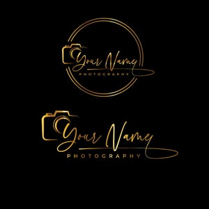 Logotipo de firma fotográfica, diseño de marca de agua personalizado (artículo digital)