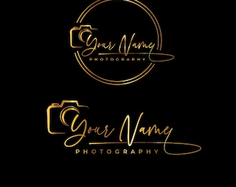 Logotipo de firma fotográfica, diseño de marca de agua personalizado (artículo digital)