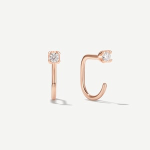 Stay Close Moissanite Hoops