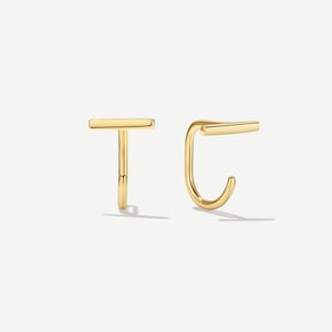 Stay Close Bar Hoops