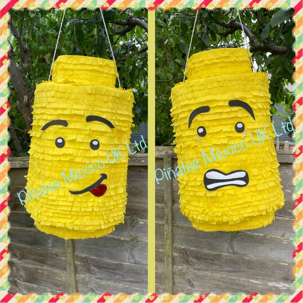 Lego Dual Head/Face Piñata Double Lego Pinata