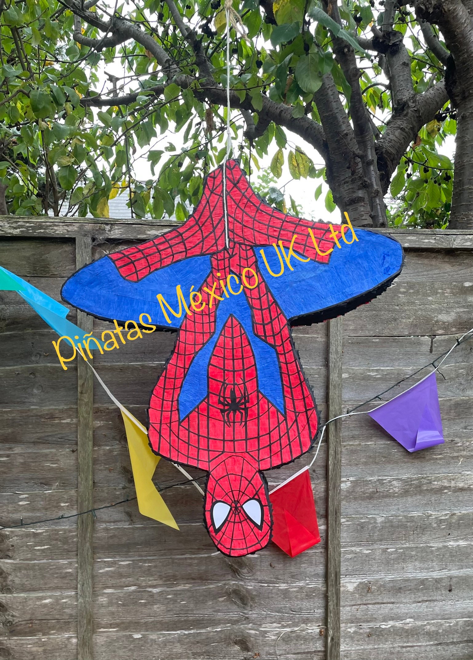 Spiderman Inspired Pinata Buster Stick wood Body Superhero Piñata - Etsy