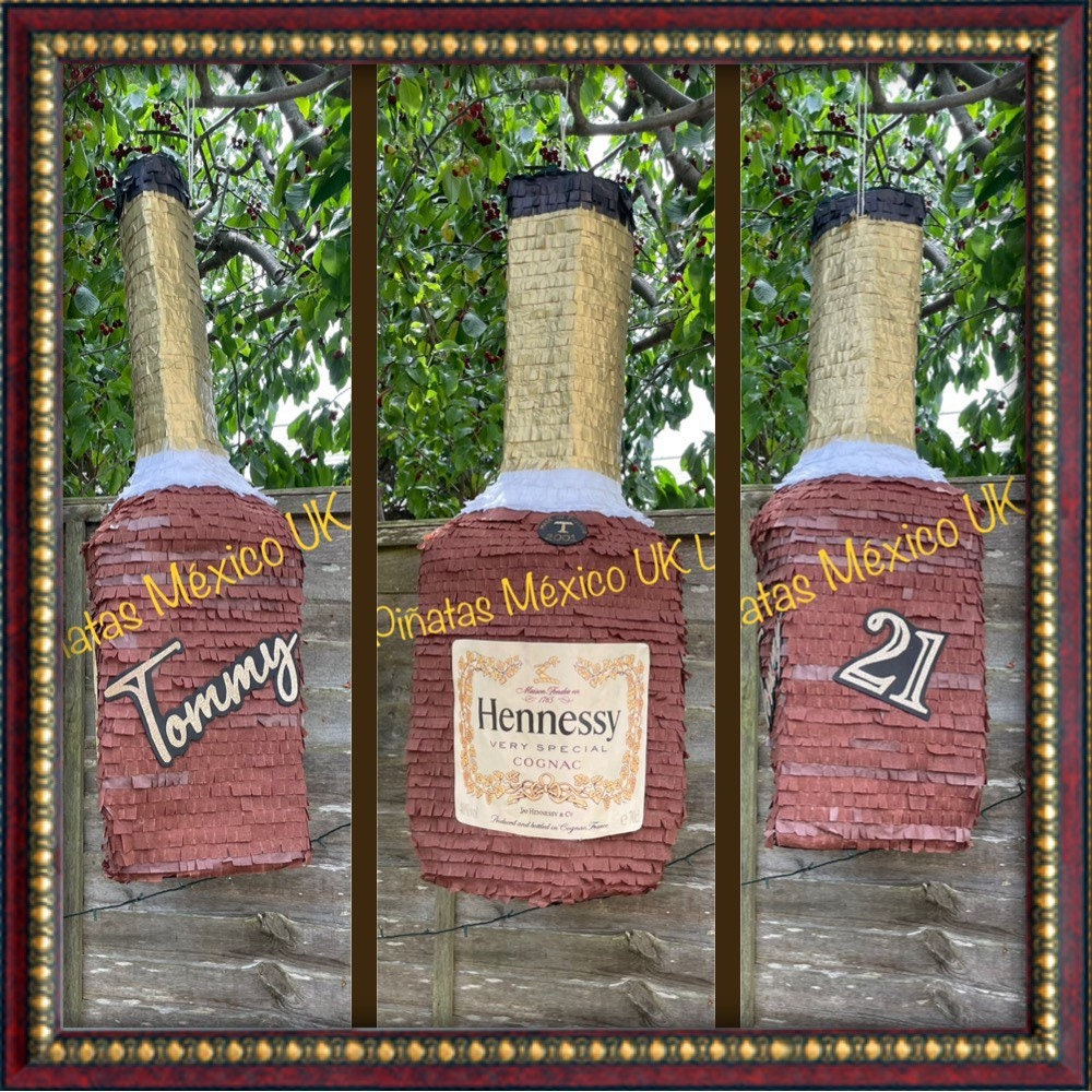 Medium Hennessy Bottle Pinata Drink Cocktail Piñata 18th 21st ...