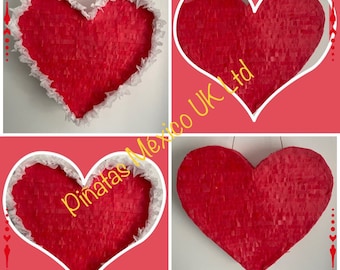 Valentine Red Heart Piñata. Heart pinata
