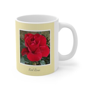 Red Rose, Ceramic Mug 11oz