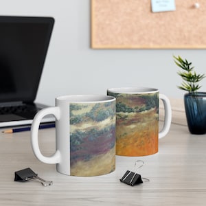 Heading West, abstract, Ceramic Mug 11oz