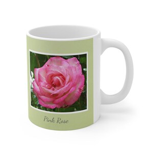 Pink Rose, Ceramic Mug 11oz