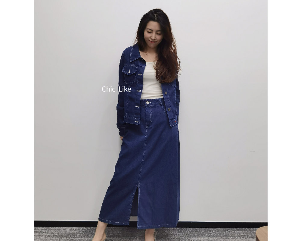 Denim skirt set main image 0