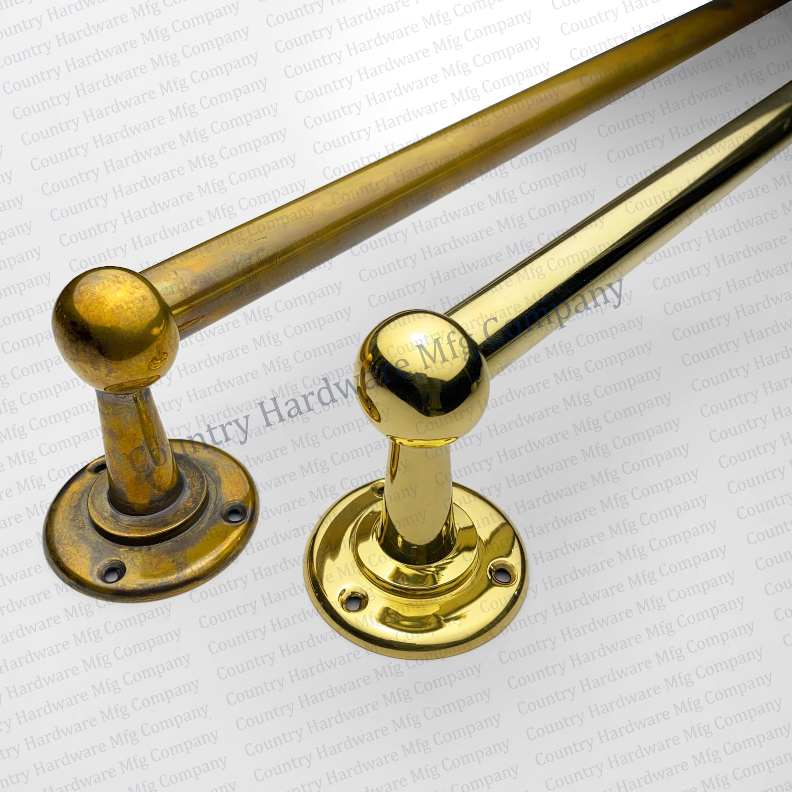 Pan Rails Solid Brass Pan Rail With S Hooks - Antique Kitchen Utensil Rack - Etsy