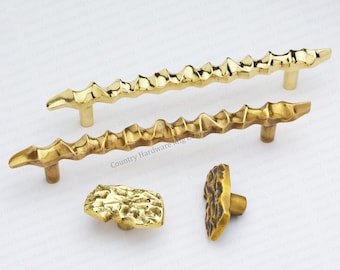 Unlacquered Solid Brass Magma Pull