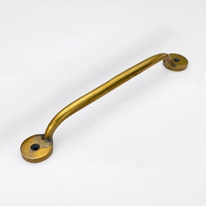 Unlacquered Antique Brass Bubble Handles 8 inches