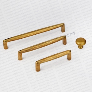 Antique Unlacquered Brass Vent Pulls