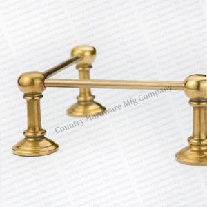 Antique Unlacquered Brass Gallery Rail