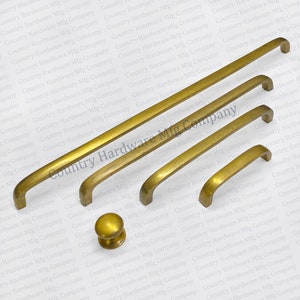 Unlacquered Antique Brass Pulls