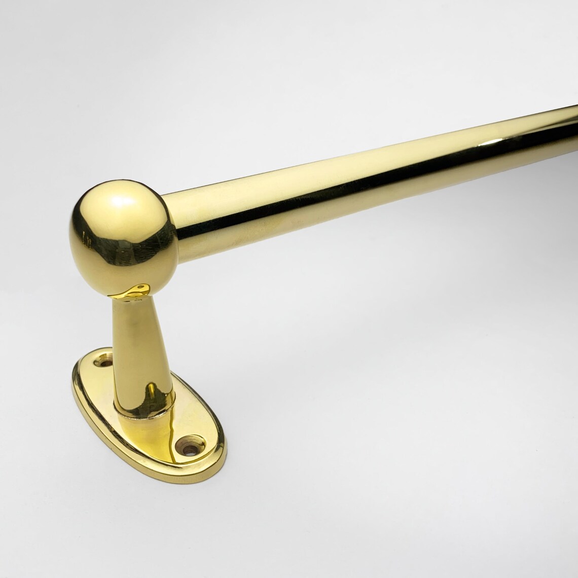 Oval Brass Pot Rack Kitchen Pot Holder Unlacquered Brass Pan Etsy