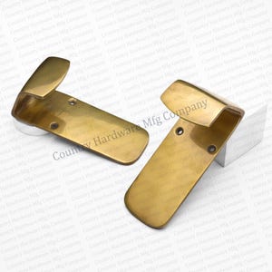 Antique Unlacquered Long Bin Pull