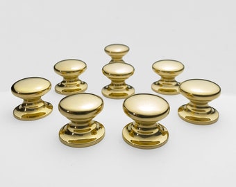 Unlacquered Small Cabinet Knobs Solid Brass Cupboard Hardware Dresser Pulls and Knobs