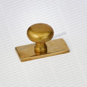Antique Unlacquered Brass Round Knob