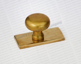 Antique Unlacquered Brass Round Knob