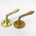 Unlacquered Antique Brass Dummy Door Lever