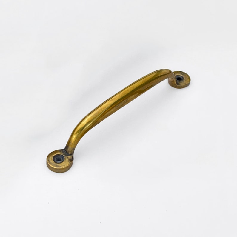 Unlacquered Antique Brass Bubble Handles image 6