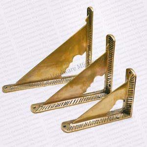 Unlacquered Antique Shelf Brackets
