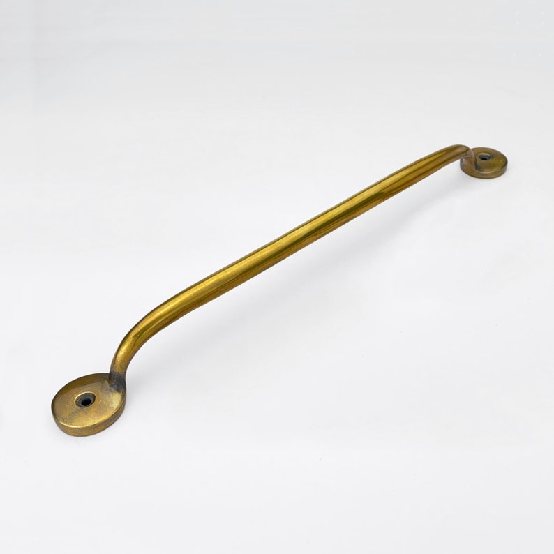 Unlacquered Antique Brass Bubble Handles 12 inches