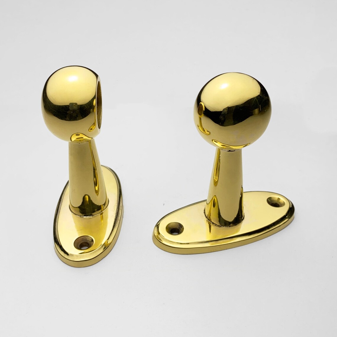 Oval Brass Pot Rack Kitchen Pot Holder Unlacquered Brass Pan Etsy