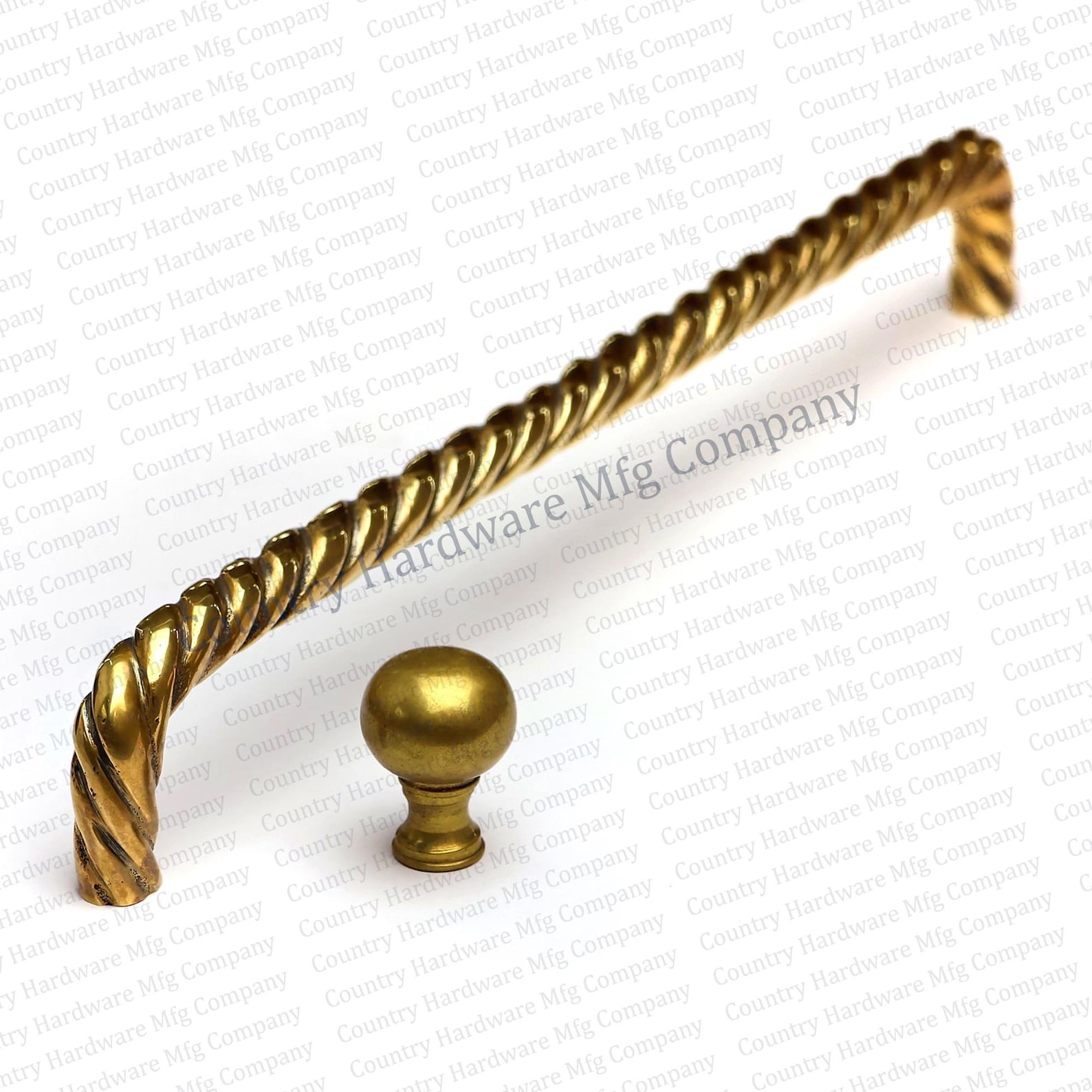 Red Rope Pull Handle Unlacquered Antique Brass Rope Pull Handle - Etsy