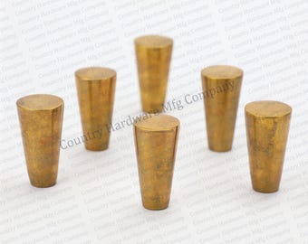 Antique Unlacquered Brass Cabinet Knob