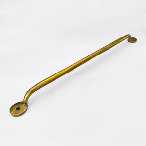 Unlacquered Antique Brass Bubble Handles 18 inches