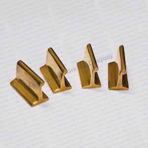 Antique Unlacquered Brass Edge Knob