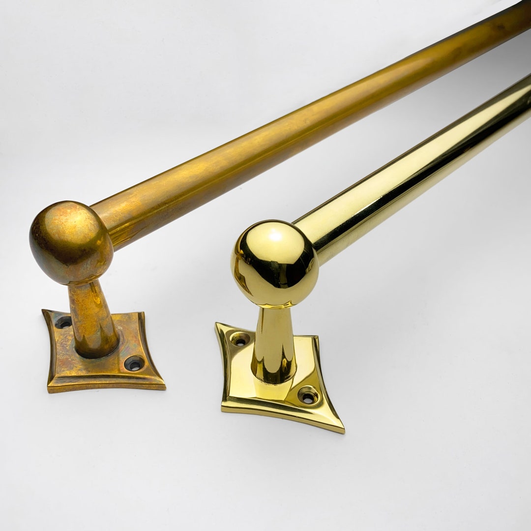 Star Brass Pot Rail Unlacquered Brass Pan Rack Pot Rack Wall Mounted