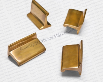 Antique Unlacquered Brass Edge Knob