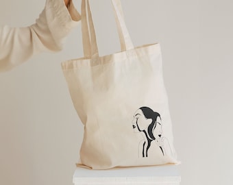 Bolso de mano de lona estética Bolso de mano diario Bolso de mano de lona artística