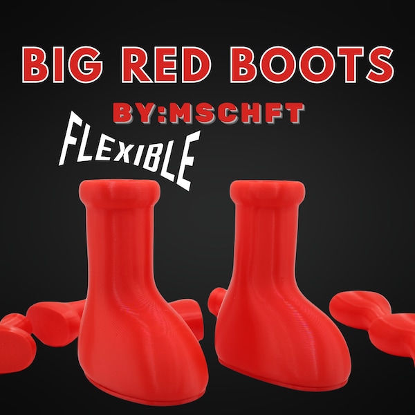 Big Red Boots - Flexible - Finger Boots