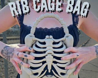 Skeleton Bone Bag - Gothic - Halloween bone purse