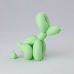 Balloon Pooping Dog - Light Green