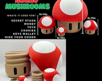 Mega Mushroom Container Family - 4 PACK