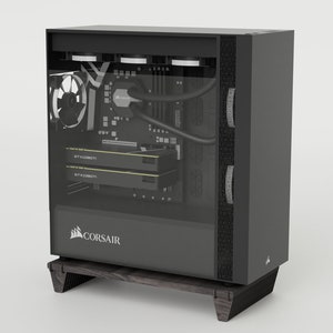Tappetino di raffreddamento per PC da gioco, per case di computer e supporto per laptop con flusso d&#39;aria, realizzato in compensato di betulla baltica.