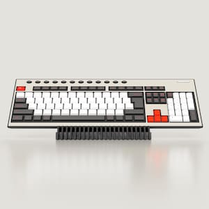 Toetsenbordstandaardhouder voor bureaudisplay Mechanische computer Toetsenbordstandaardplank Houten gamingaccessoire, in elkaar te zetten of uit elkaar te halen