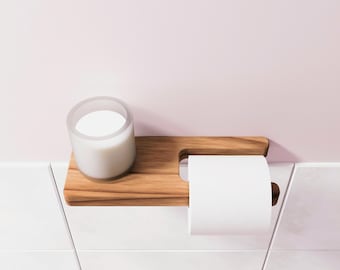 Mensola porta rotolo di carta igienica galleggiante, mensola porta carta igienica, porta carta igienica con contenitore, scaffale minimalista per il bagno, decorazione per il bagno
