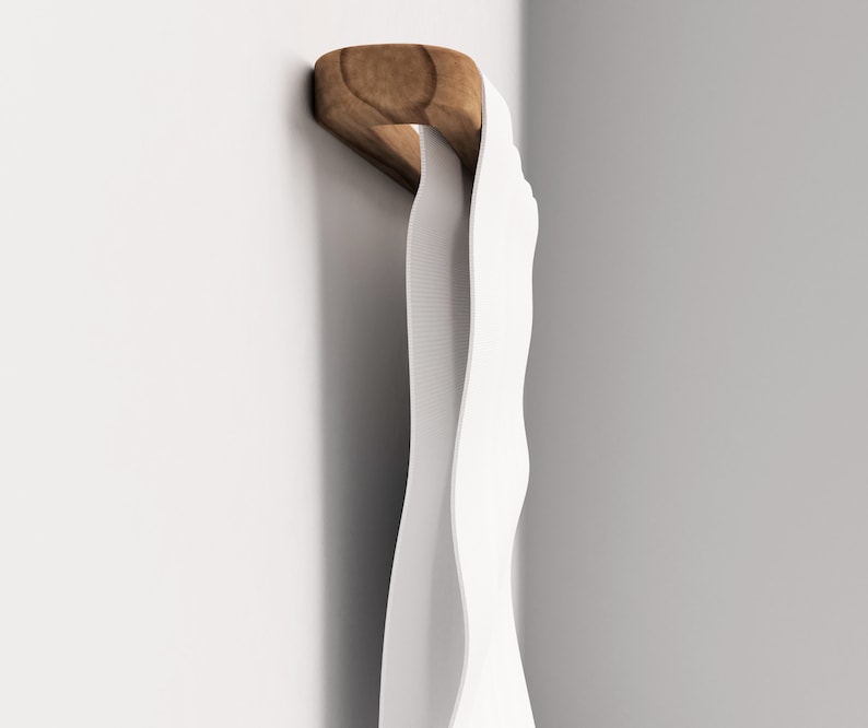 Holz Handtuchhalter Wand Montiert Lange Kleiderbügel Trockner Display Rack Badezimmer Natürliche Massivholz Handgefertigte funktionelle Design-Element Bild 5