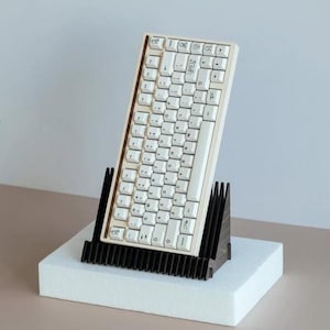 Keyboard Stand Holder For Desk Display Mechanical Computer Wooden Gaming Accessory You Can Put Together Or Take Apart