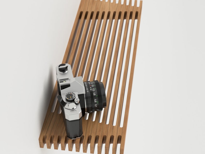 Wooden Floating Shelf Wall Mounted Shelves Modern Wood Etsy